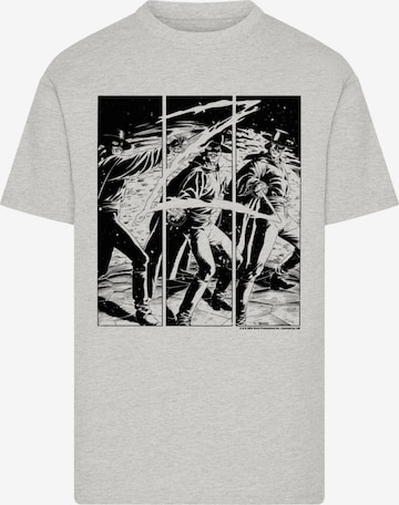 F4NT4STIC Shirt 'Zorro Mark Of Zorro Comic Strip Art' in Grey: front