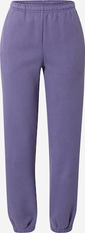 P.E Nation Tapered Trousers in Purple: front