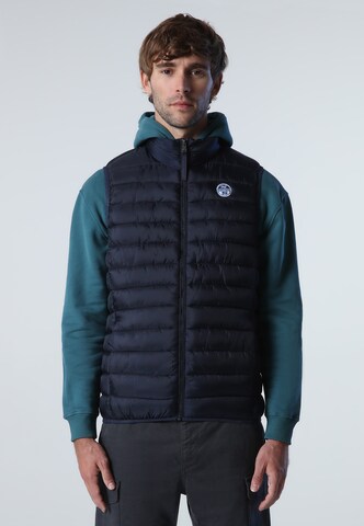 North Sails Bodywarmer in Blauw: voorkant