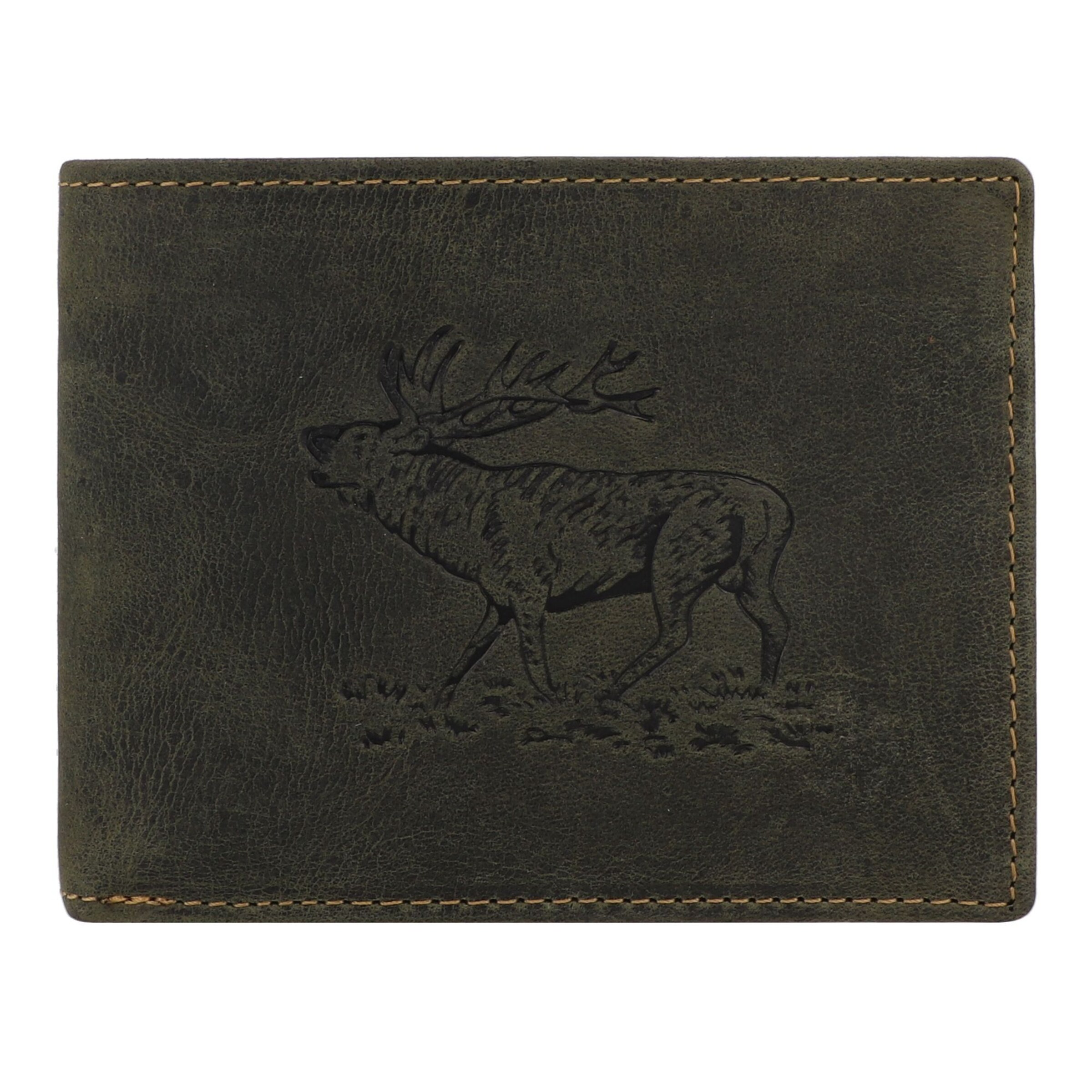 GREENBURRY Wallet in Green: front