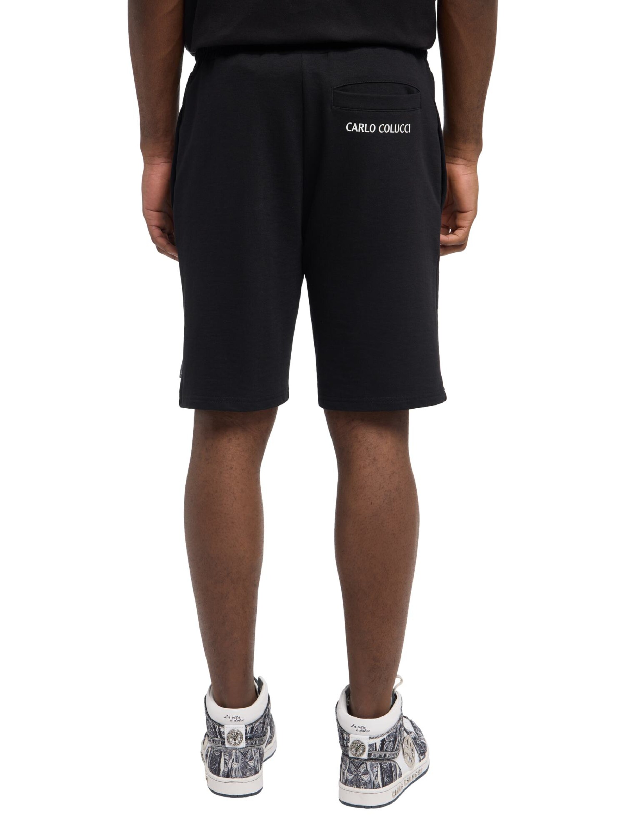 Regular Pantalon Carlo Colucci en noir