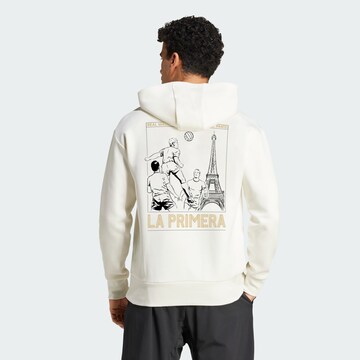 ADIDAS PERFORMANCE Sports sweatshirt 'Real Madrid' in White: front