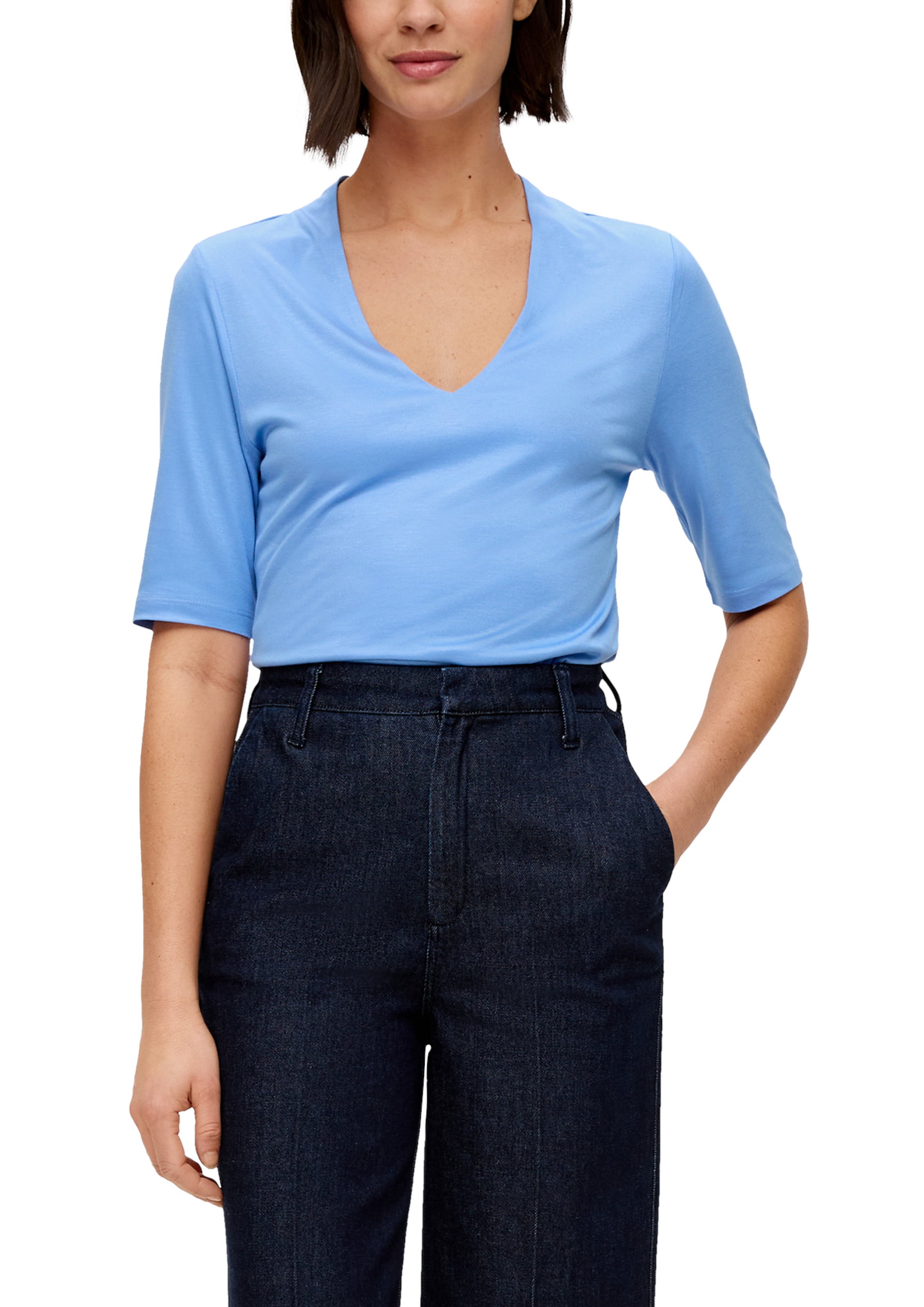 s.Oliver BLACK LABEL Shirt in Blue