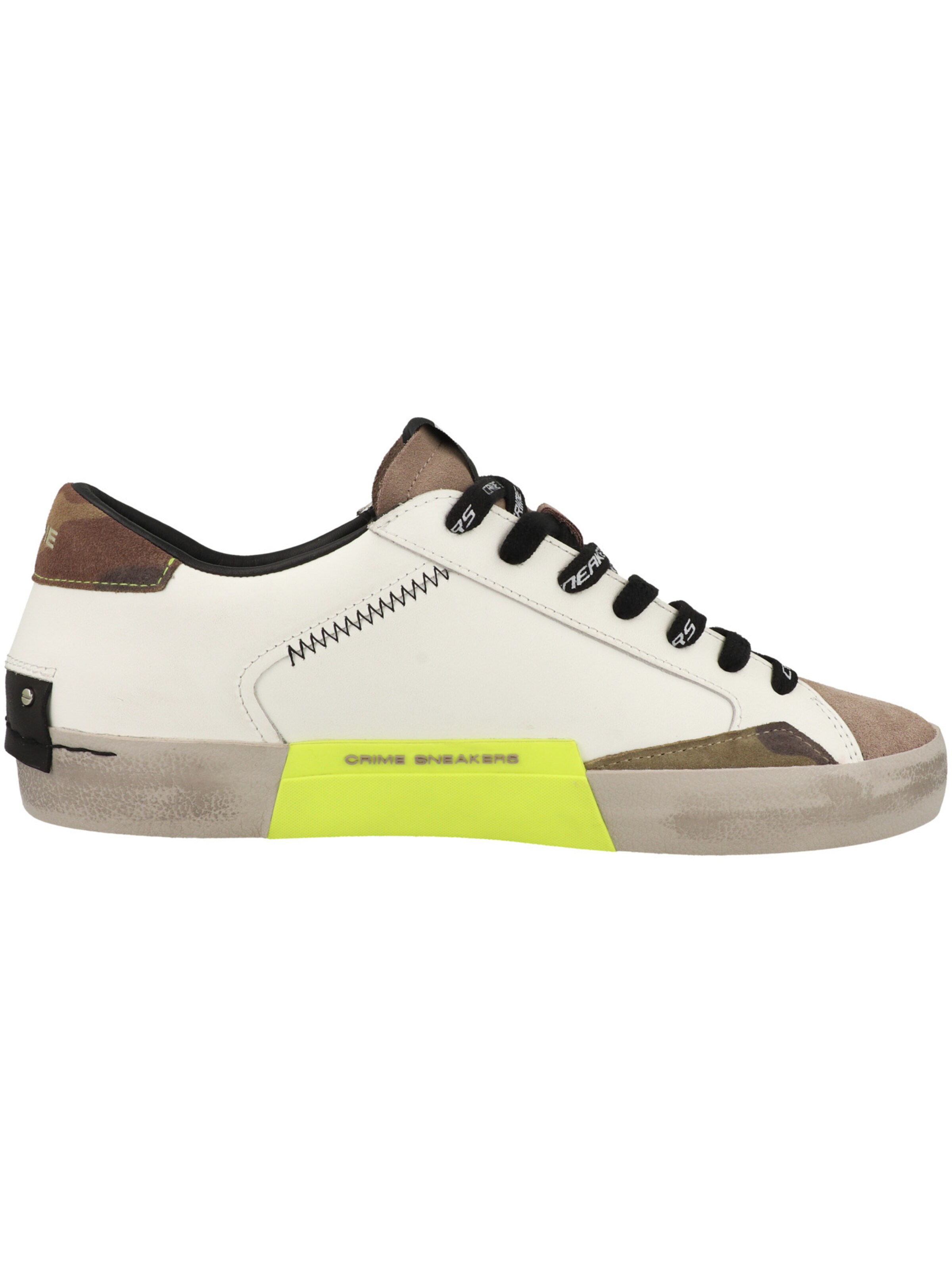 Baskets basses ' Distressed ' Crime London en blanc
