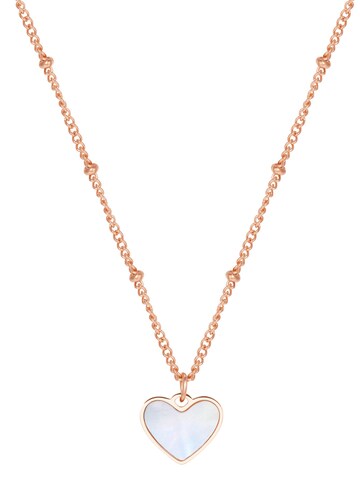 Hey Happiness - Cadena 'Shell Heart' en oro: frente