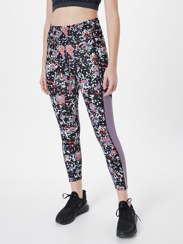 UNDER ARMOUR Skinny Sportsbukser i sort: forside