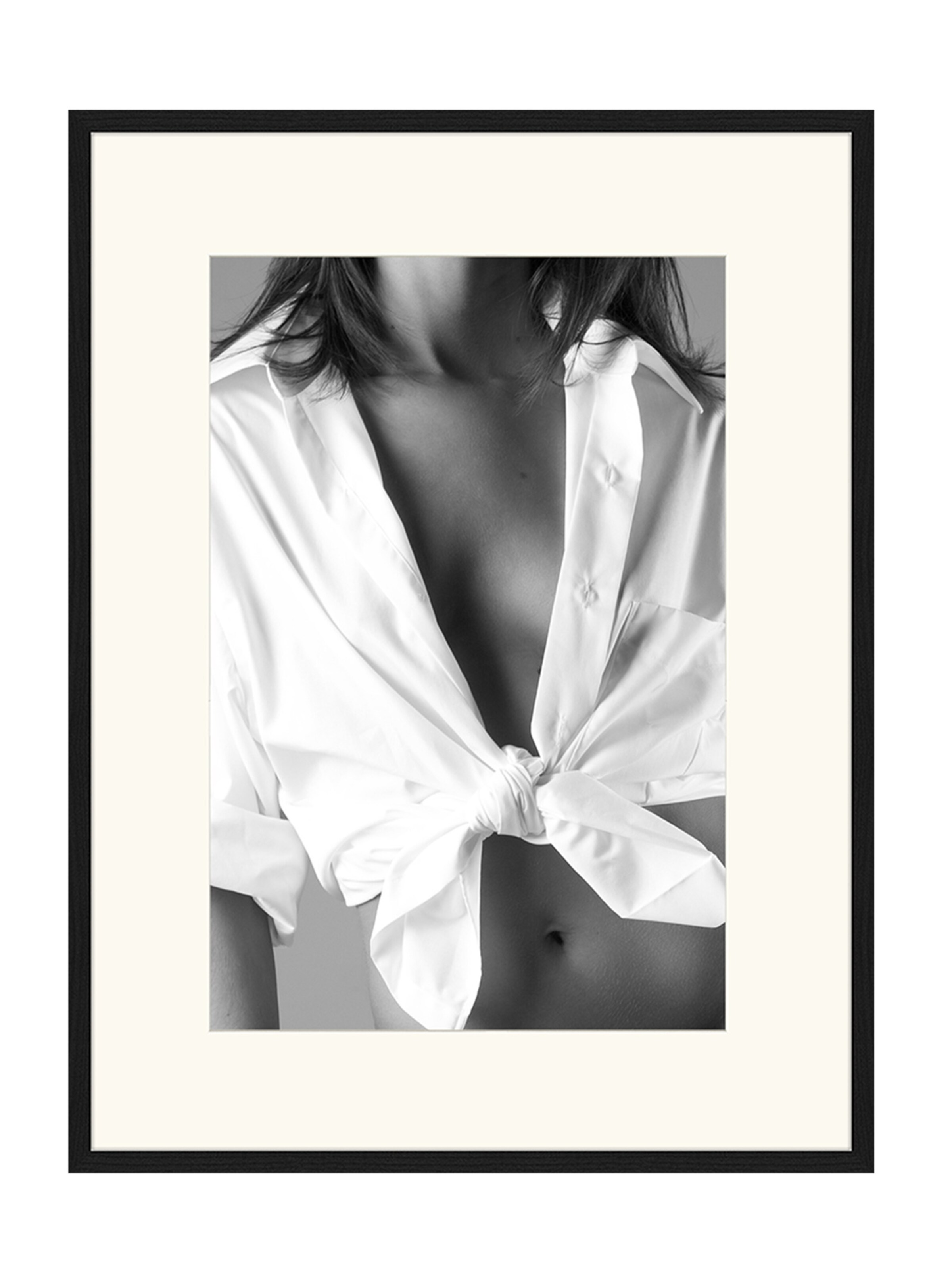 Liv Corday Image 'White Shirt' in Grey: front