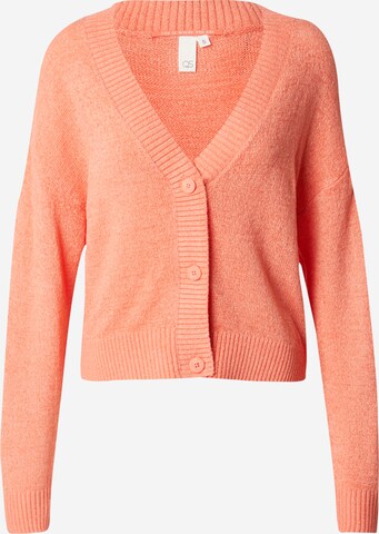 QS Knit Cardigan in Orange: front