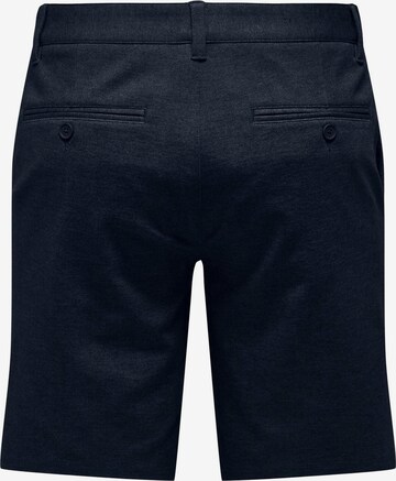 Only & Sons Regular Shorts 'Mark' in Blau