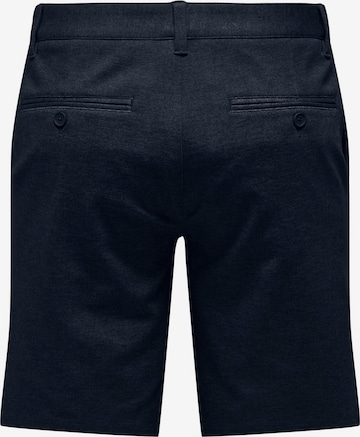 Regular Pantalon chino 'Mark' Only & Sons en bleu
