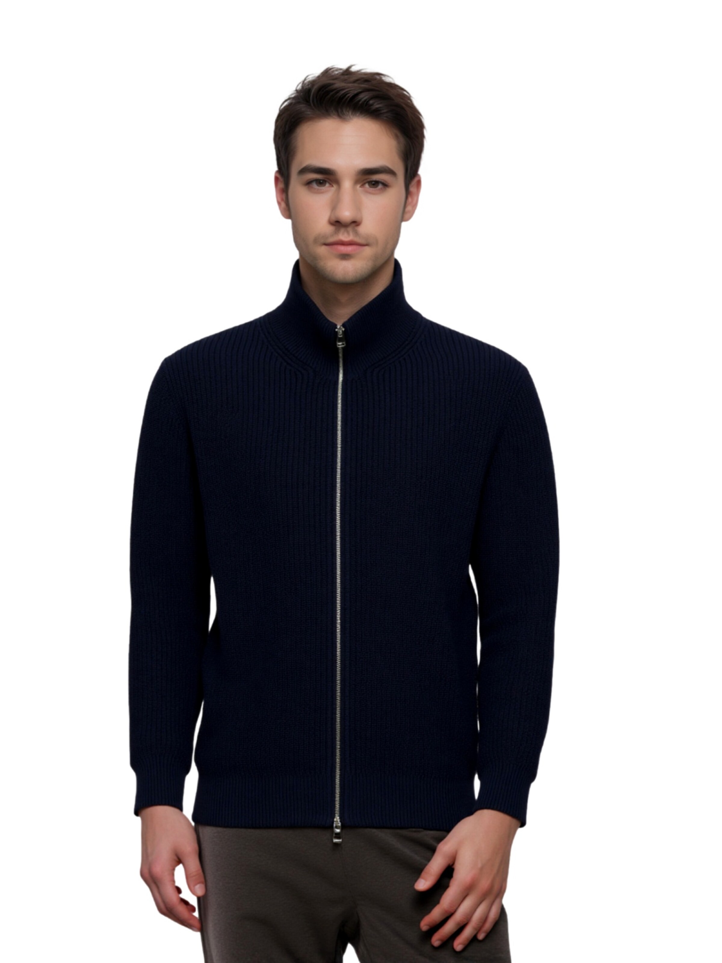 Vestes en maille 'Blastandfort' JACK & JONES en bleu : devant
