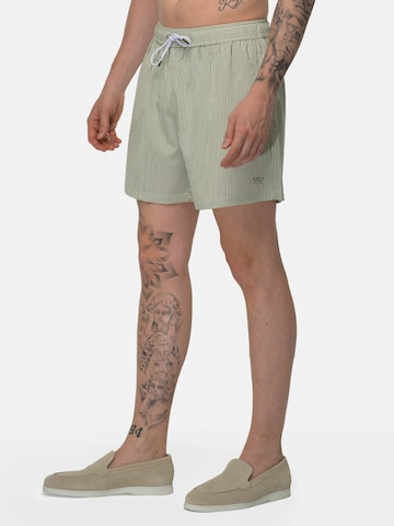 Pantaloncini da bagno 'Seersucker' di Vercate in verde