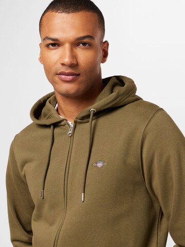 GANT Sweatjacke in Grün