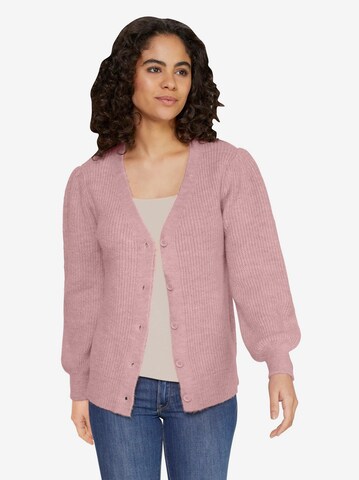 Linea Tesini by heine Knit Cardigan in Pink: front