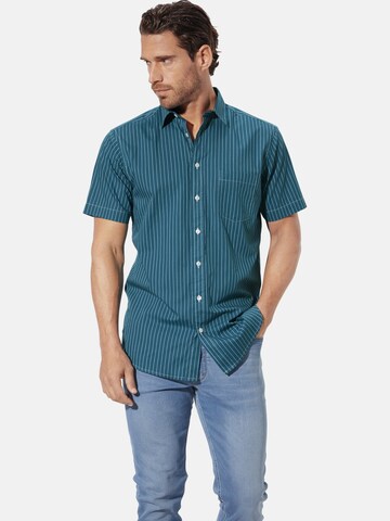 Coupe regular Chemise 'Napoleo' BABISTA en vert : devant