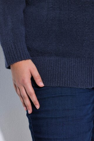 Ulla Popken Strickjacke in Blau