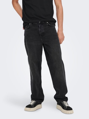 Only & Sons Jeans in Black: front