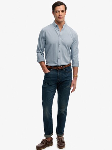 Fit confort Chemise 'Vintage Destroy' Superdry & Co en bleu