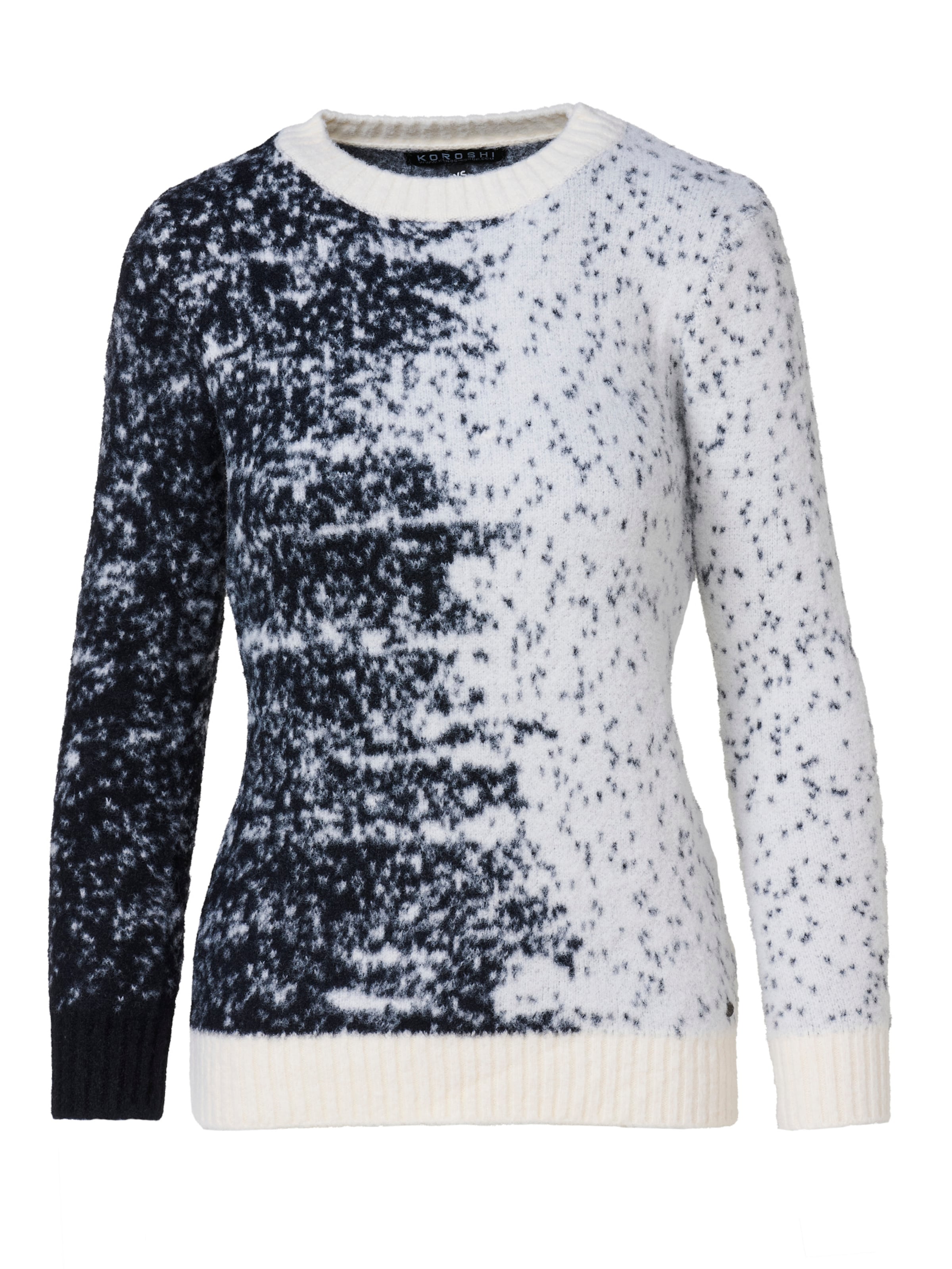 Pull-over KOROSHI en noir : devant