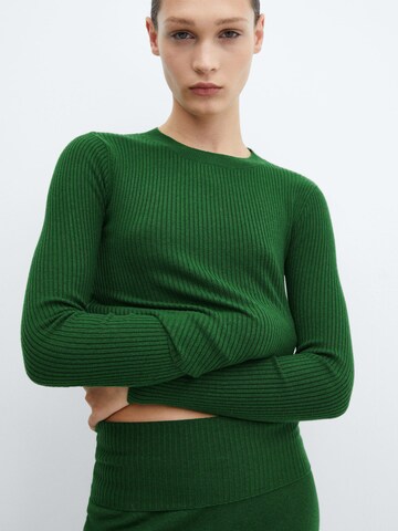 MANGO Пуловер 'PRINCHES' в зелено