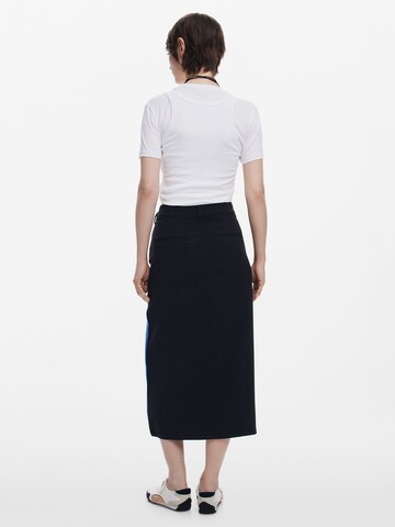Desigual Rok 'Two-Tone' in Blauw
