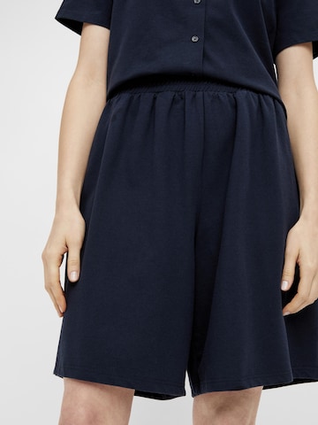 OBJECT Wide Leg Shorts 'Darya' in Blau