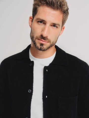 ABOUT YOU x Kevin Trapp Strickjacke 'Marek' in Schwarz