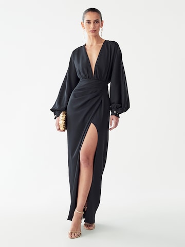 Rochie de seară 'Elena' de la BWLDR pe negru