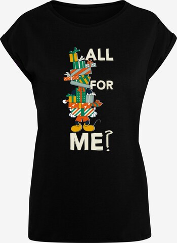 T-shirt 'Mickey Mouse - Presents All For Me' ABSOLUTE CULT en noir : devant