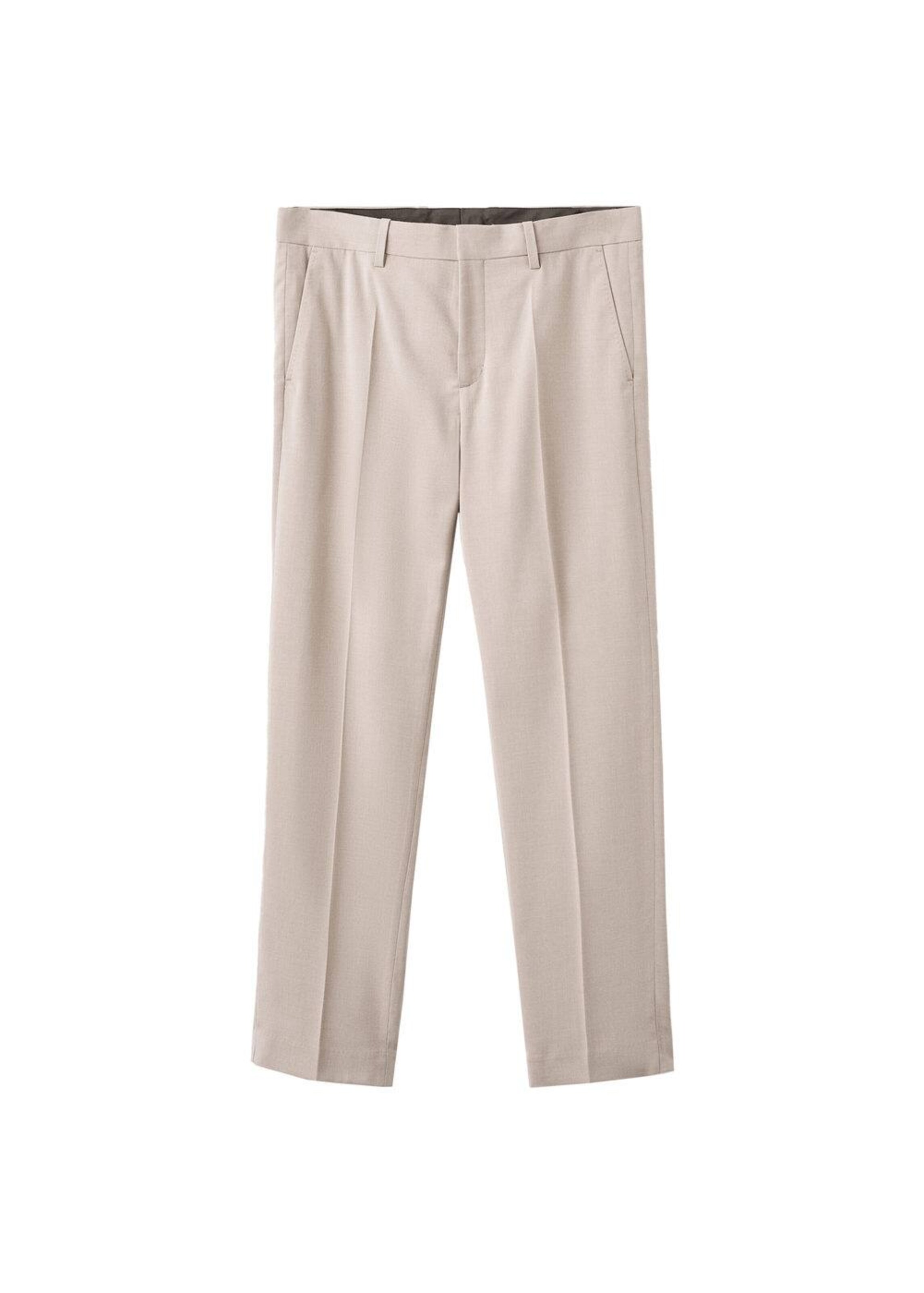 MANGO MAN Pleat-Front Pants 'Savoir' in Beige, Item view
