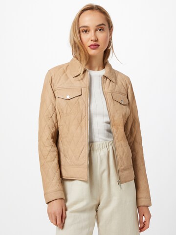 Veste mi-saison Maze en beige : devant