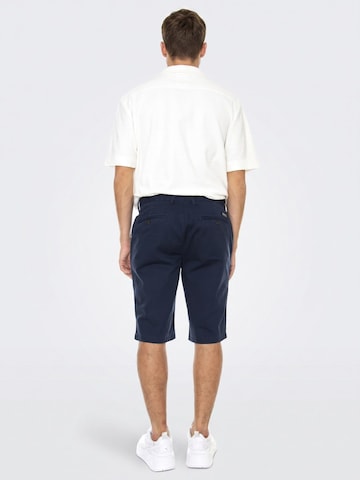 Baggy Pantaloni 'M' Signature Chino Short Dark Navy' di Ben Sherman in blu