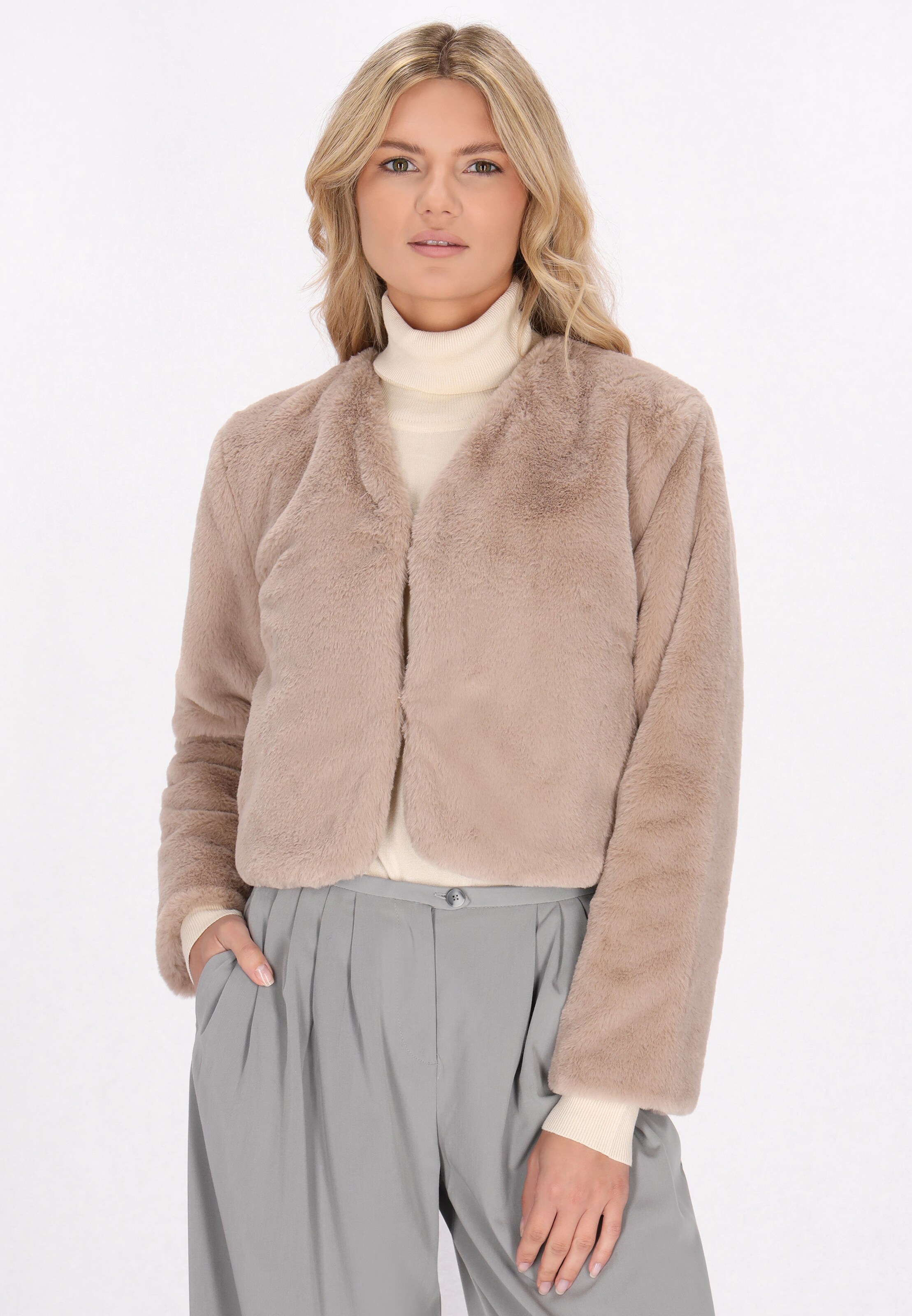 usha WHITE LABEL Välikausitakki värissä beige: etupuoli