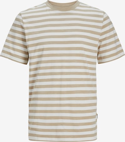 JACK & JONES T-Shirt 'TAMPA' in beige / weiß, Produktansicht