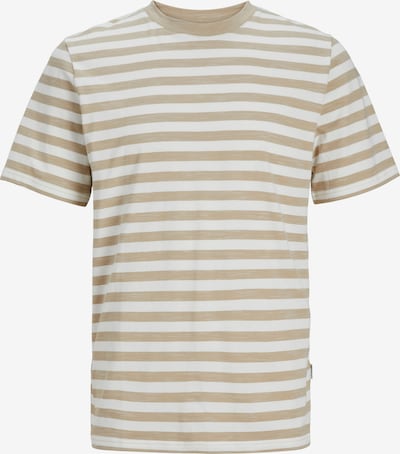 Tricou 'TAMPA' JACK & JONES pe bej / alb, Vizualizare produs