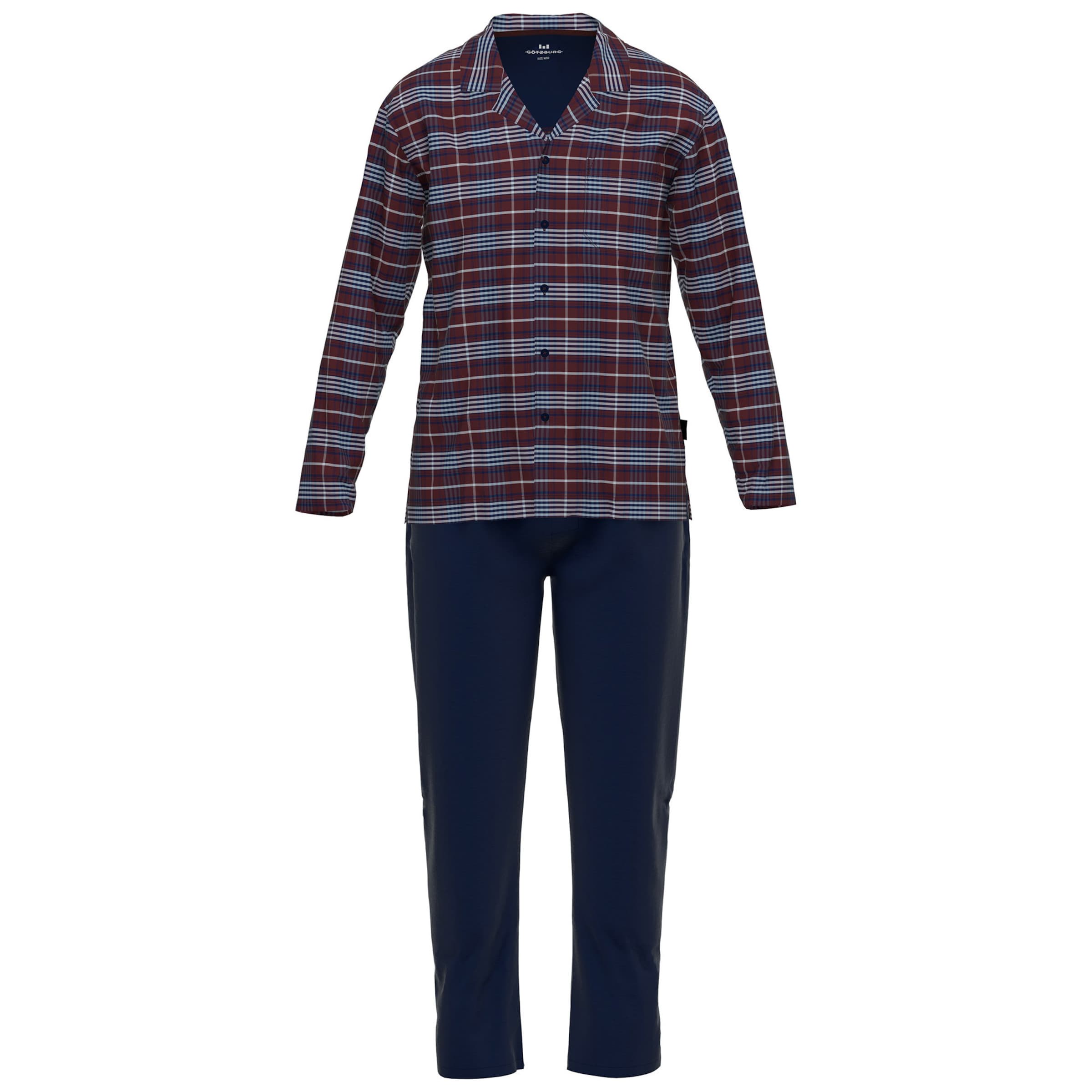 Götzburg Pyjamas lang i blå: forside