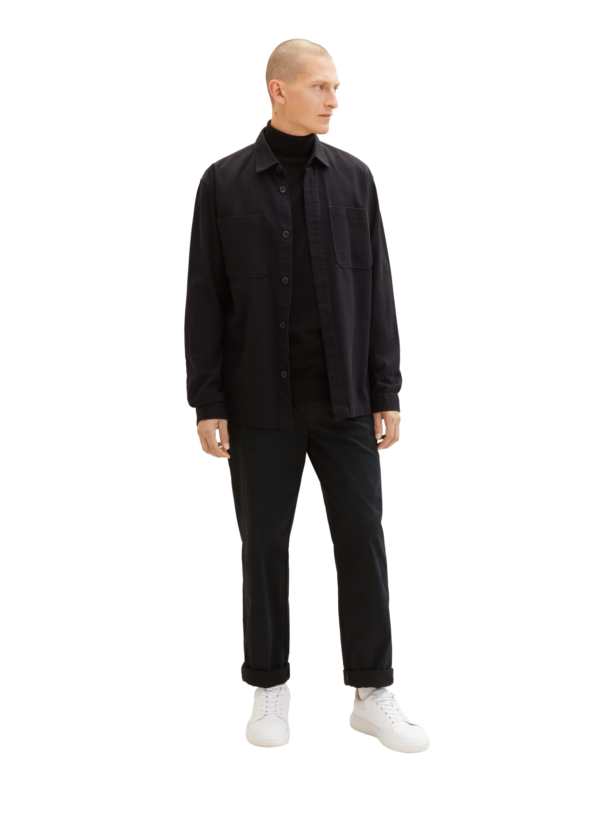 TOM TAILOR Pullover in Schwarz