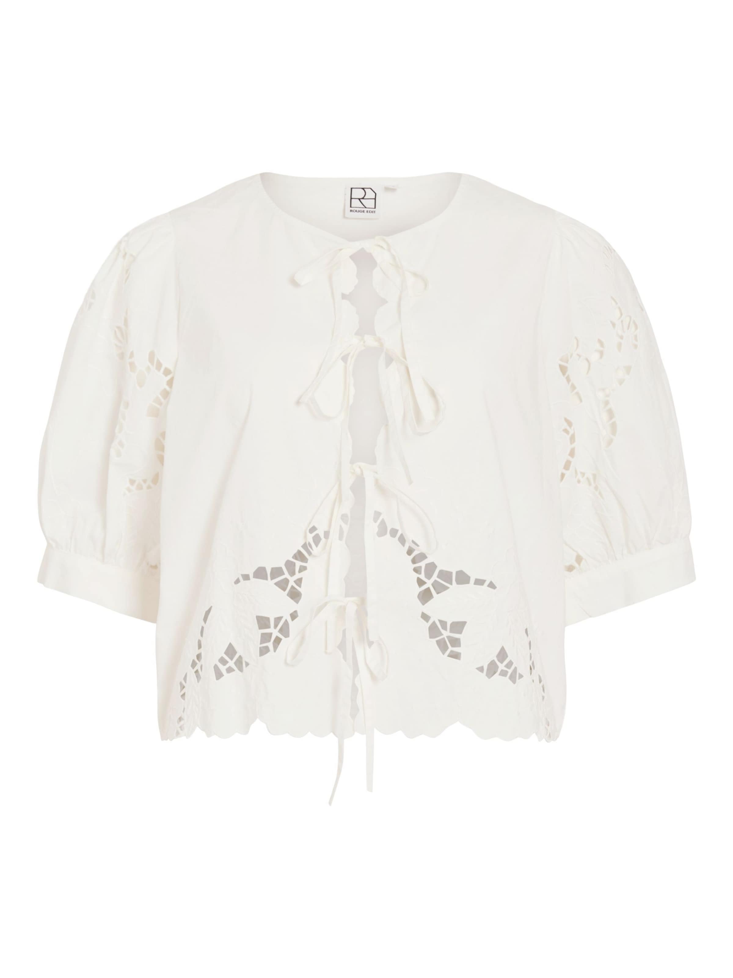 ROUGE EDIT - Blusa en blanco: frente