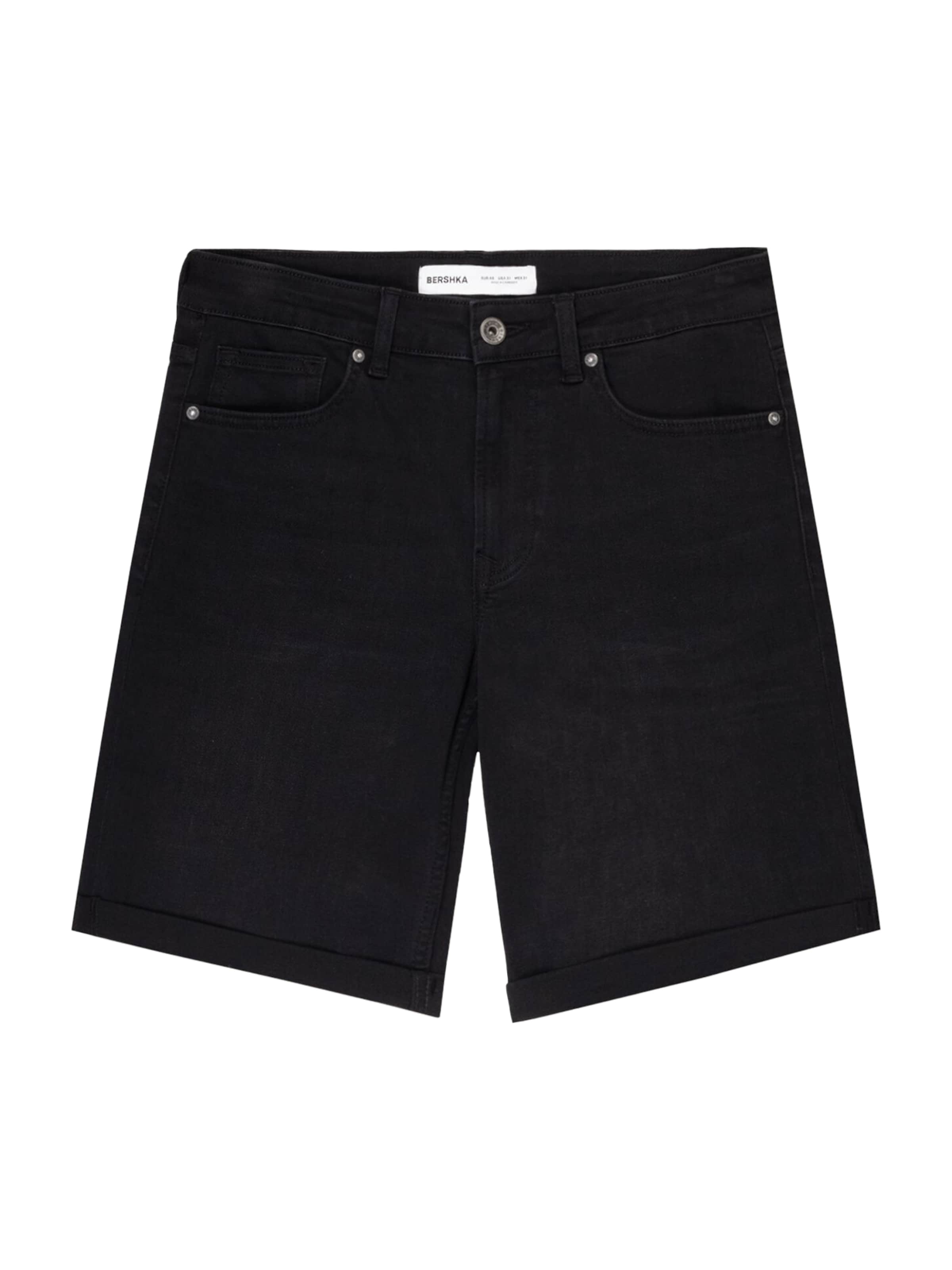 regular Jeans di Bershka in nero: frontale