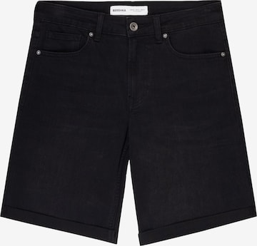 Bershka Regular Farkut värissä musta: etupuoli