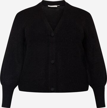 ONLY Carmakoma Knit Cardigan 'Nicoya' in Black: front