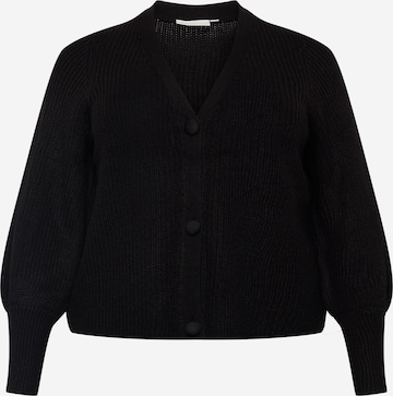 ONLY Carmakoma Knit Cardigan 'Nicoya' in Black: front