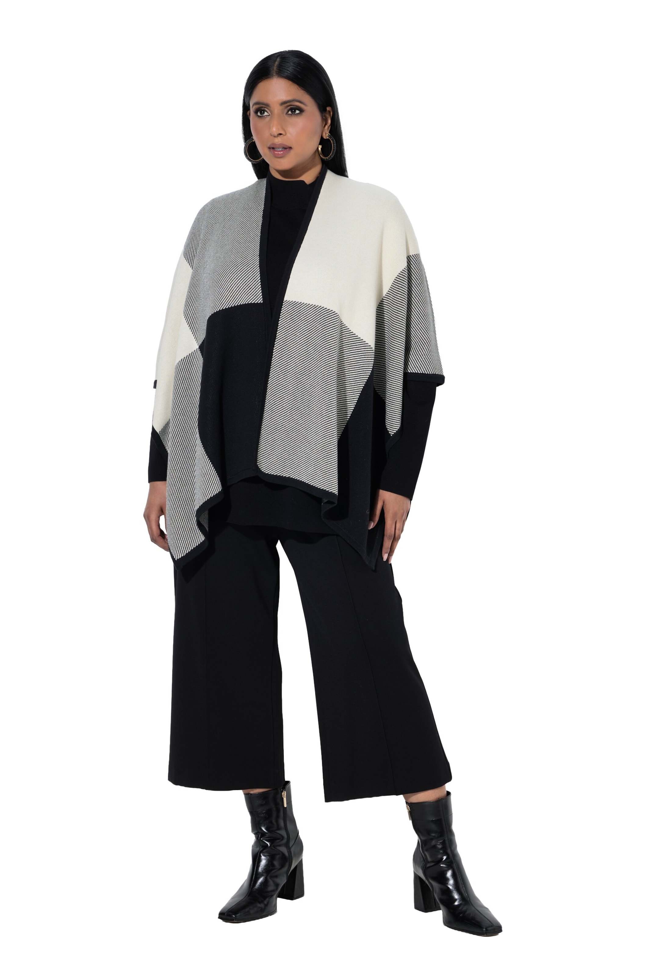 Ulla Popken Strickjacke in Schwarz