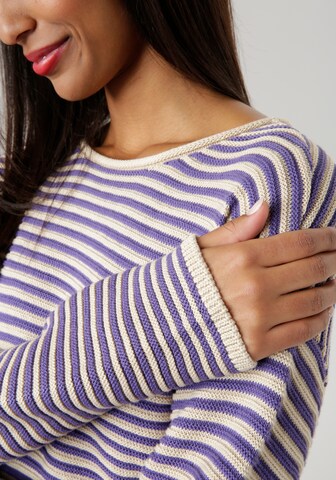 Aniston SELECTED Sweater in Purple