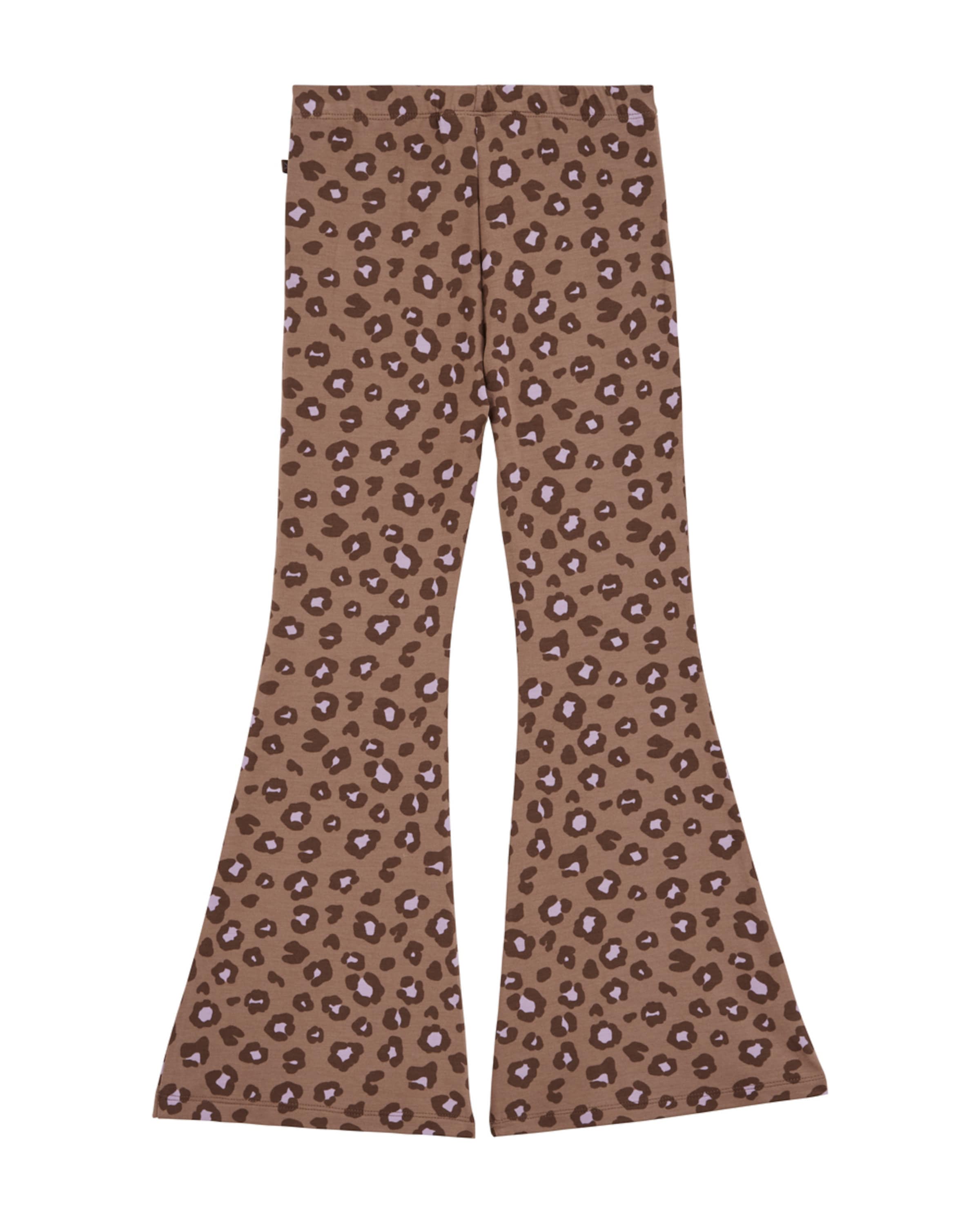 WE Fashion - Acampanado Leggings en marrón