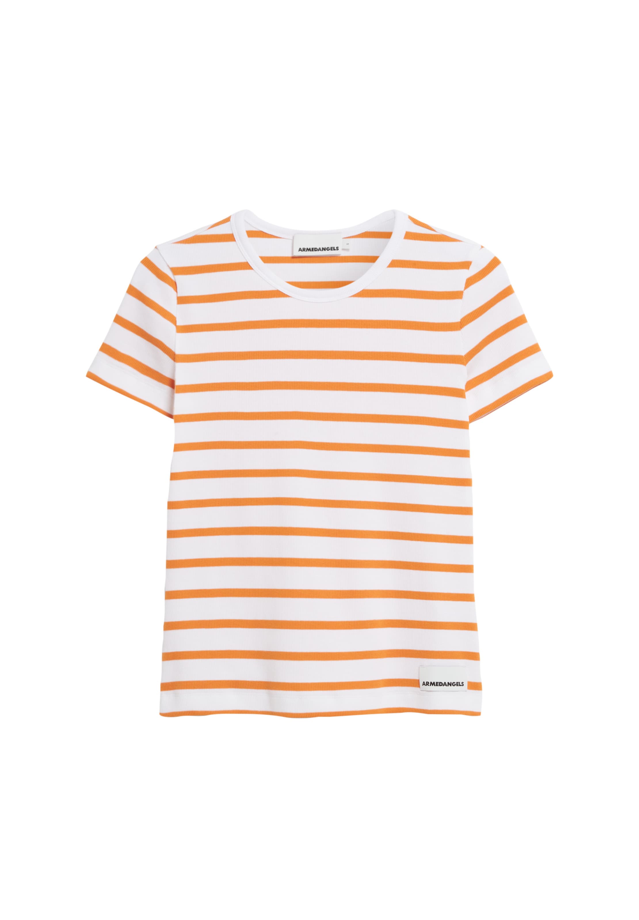 ARMEDANGELS T-Shirt KARDAA STRIPES in Orange: Vorderseite