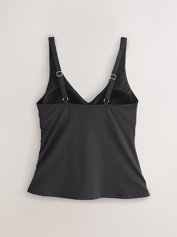 Next Koszulkowy Tankini góra w kolorze czarny