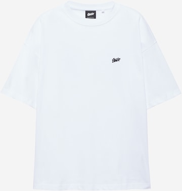 Pull&Bear Tričko 'STWD' - Biela: predná strana