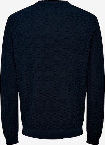 Only & Sons Sweater 'Kalle' in Blue