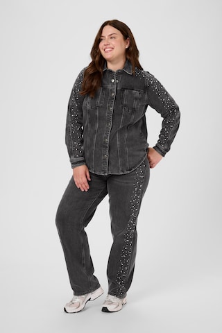 KAFFE CURVE Regular Jeans 'KCpetri' in Grau